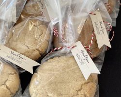 Individually wrapped snickerdoodle cookie favor | Petite Sweets by Laura